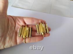 ANTIQUE SILVER GILT EMPIRE CLASPS for bracelet necklace 1819 1838