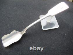 ANTIQUE SILVER SOLID SALT SPOON 205 mm 59 G