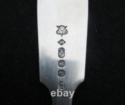 ANTIQUE SILVER SOLID SALT SPOON 205 mm 59 G