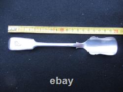 ANTIQUE SILVER SOLID SALT SPOON 205 mm 59 G