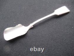 ANTIQUE SILVER SOLID SALT SPOON 205 mm 59 G