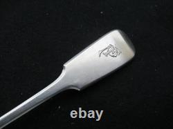 ANTIQUE SILVER SOLID SALT SPOON 205 mm 59 G