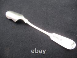 ANTIQUE SILVER SOLID SALT SPOON 205 mm 59 G