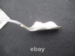 ANTIQUE SILVER SOLID SALT SPOON 205 mm 59 G