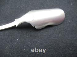 ANTIQUE SILVER SOLID SALT SPOON 205 mm 59 G