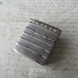 ANTIQUE SOLID SILVER PILL BOX Dutch Massive 18th 19th Century