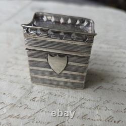 ANTIQUE SOLID SILVER PILL BOX Dutch Massive 18th 19th Century