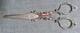 Antique Solid Silver Scissors Of 916 Thousandths. Weight 46.20 Gr. 145 X 50 Mm