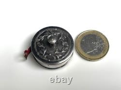 ANTIQUE Sterling Silver Sewing Measuring Tape