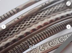 ANTIQUE Weekly Bracelet in Solid Silver 40 grams. LARGE model. MAGNIFICENT