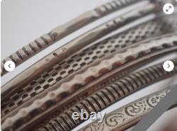 ANTIQUE Weekly Bracelet in Solid Silver 40 grams. LARGE model. MAGNIFICENT