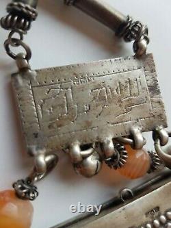 Amulet Zar Egypt Silver Cornaline Ancient Tribal Berbere Bedouin Ethni
