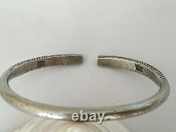 Ancien Bracelet Jonc Argent Massif Dragon Chine XIX Chinese Export Silver