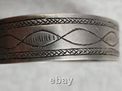 Ancien Bracelet Massif Berber Bibru Ethnic Argent