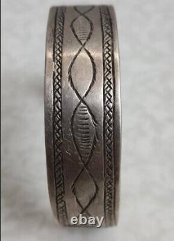 Ancien Bracelet Massif Berber Bibru Ethnic Argent