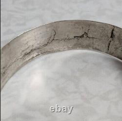 Ancien Bracelet Massif Berber Bibru Ethnic Argent