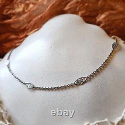 Ancien Necklace Silver 925 Watermarked Poinçonné Sanglier 61 CM