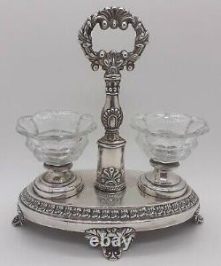Ancien Saleron Double Argent Massif Paris 1819-1838 Jean-francois Veyrat Silver