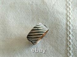 Ancienne Bague Chevalier To The Weapons Of Jeanne D'ark Argent Massif Vermeil Ring