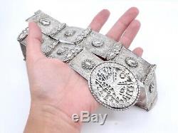 Ancient Belt In Sterling Silver Empire Ottoman Xixeme Coat Of Arms