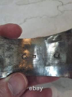 Ancient Berber Bracelet Morocco Solid Silver and Enamel Berber Ethnic Solid Silver