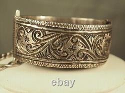 Ancient Berber Bracelet Solid Silver Antique Silver Ethnic Bracelet 89g