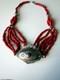 Ancient Berber Necklace Morocco Silver Purse And Coral