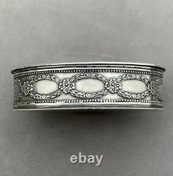 Ancient Box Silver Art Nouveau Henin And Cie Colombes XIX Pill Box