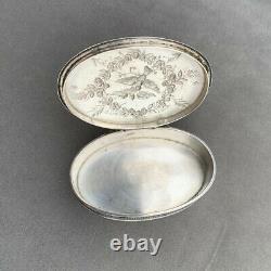 Ancient Box Silver Art Nouveau Henin And Cie Colombes XIX Pill Box