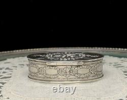 Ancient Box Silver Art Nouveau Henin And Cie Colombes XIX Pill Box