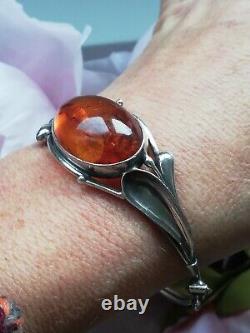 Ancient Bracelet in Solid Silver 925 with Baltic Amber Creator
