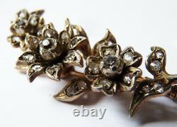 Ancient Brooch In Solid Argent - 19th Century Silver Brooch Flowers