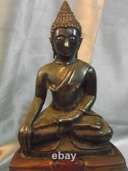 Ancient Buddha Goddess Silver Massive Statue Asian Buddha Silver China