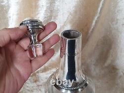 Ancient Carafe A Decanter Crystal Baccarat Mount Silver Massive