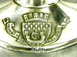 Ancient Chalice Cup Trophy Silver Shooting Wild Boar Eugène Lefebvre 1889