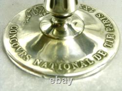 Ancient Chalice Cup Trophy Silver Shooting Wild Boar Eugène Lefebvre 1889