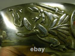 Ancient Chalice Cup Trophy Silver Shooting Wild Boar Eugène Lefebvre 1889