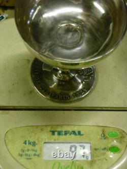 Ancient Chalice Cup Trophy Silver Shooting Wild Boar Eugène Lefebvre 1889
