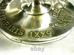 Ancient Chalice Cup Trophy Silver Shooting Wild Boar Eugène Lefebvre 1889