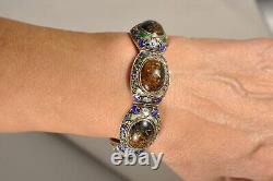 Ancient Chinese Enameled Silver Bracelet