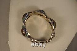 Ancient Chinese Enameled Silver Bracelet