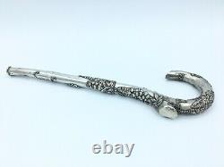 Ancient Chinese Umbrella Apple In Solid Silver