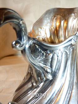 Ancient Creamer Milk Jug in Solid Silver with Minerva Hallmark 215 gr