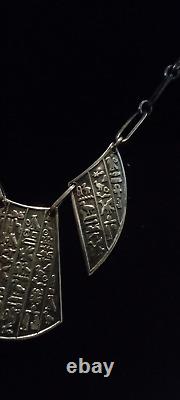 Ancient Egyptian Style Necklace in Solid Silver