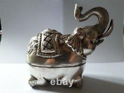 Ancient Elephant In Solid Silver 900