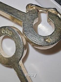 Ancient Goldsmith Silver Necklace 100g French Vintage Modernist