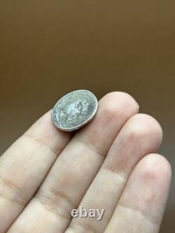 Ancient Greco-Bactrian coin of Eucratides I in solid silver AR t