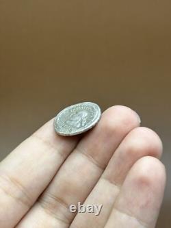 Ancient Greco-Bactrian coin of Eucratides I in solid silver AR t