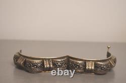 Ancient Kabyle Berber Solid Silver Cuff Bracelet