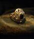 Ancient Napoleon Iii Ring - 18k Yellow Gold And Sapphire Silver And Diamonds